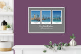 Travel Prints Collage | Travel Posters Collage | Birthday Gift | Mothers Day gift | Honeymoon gift | Wedding gift NQ Media Designs
