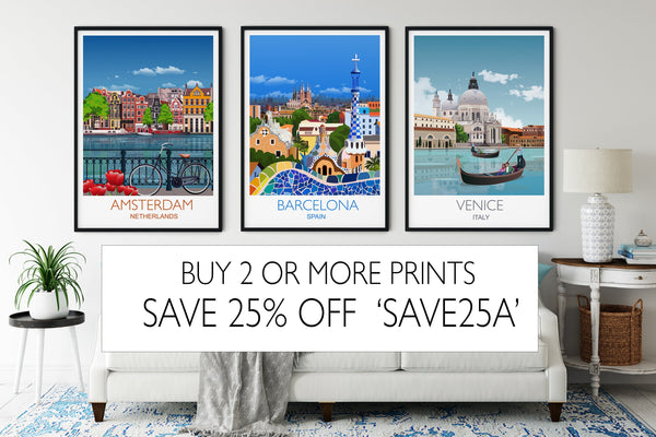 Lisbon Travel Poster, Travel Print of Lisbon, Lisbon, Portugal