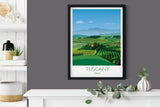 Tuscany Travel Poster, Tuscany Travel Print, Region of Italy, Italy Travel Poster, Tuscany landscape NQ Media Designs