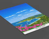 Antigua Travel Poster, Travel Print of Antigua, Leeward Islands, Caribbean NQ Media Designs