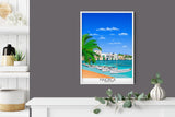Majorca Travel Poster, Travel Print of Majorca, Balearic Islands NQ Media Designs