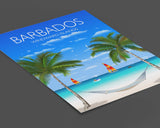 Barbados Travel Poster, Travel Print of Barbados, Windward Islands, Caribbean NQ Media Designs