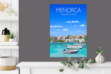 Menorca Travel Poster, Travel Print of Menorca, Balearic Islands NQ Media Designs