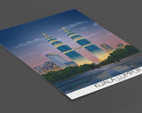 Kuala Lumpur Travel Poster, Travel Print of Kuala Lumpur, Malaysia NQ Media Designs