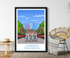 Platinum Jubilee Poster of London, Travel Print of London, UK, Buckingham Palace Poster