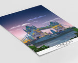 Tower Bridge Travel Print, Tower Bridge Travel Poster, City of London, UK NQ Media Designs