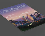 Los Angeles Travel Poster, Travel Print of Los Angeles, City of Los Angeles, California USA NQ Media Designs