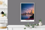 Brisbane Travel Poster , Travel Print of Brisbane, City of Brisbane, Queensland, Australia NQ Media Designs
