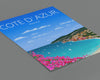 Cote D'Azur Travel Poster, Travel Print of Cote D'Azur, Cote D'Azur, France, French Riviera