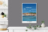 St Tropez Travel Poster, Travel Print of St Tropez, Cote D'Azur, France, French Riviera