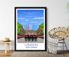 Queen Elizabeth II Memorial Travel Poster of London , Buckingham Palace, City of London, UK, Limited Edition Print