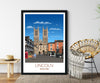 Lincoln Travel Poster, Travel Print of Lincoln, Lincoln, England, UK NQ Media Designs