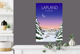 Lapland Travel Print, Lapland Travel Poster NQ Media Designs