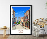 York Poster, Travel Print of York, York, England, UK NQ Media Designs