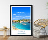 Cyprus Travel Print, Travel Poster of Cyprus, Cyprus, Mediterranean NQ Media Designs