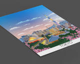 Tokyo Travel Poster, Travel Print of Tokyo, City of Tokyo, Japan NQ Media Designs