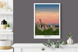 Seattle Travel Poster, Travel Print of Seattle, City of Seattle, USA NQ Media Designs