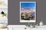 Tokyo Travel Poster, Travel Print of Tokyo, City of Tokyo, Japan NQ Media Designs