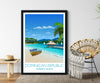 Dominican Republic Travel Print, Travel Poster of Dominican Republic, Caribbean