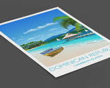 Dominican Republic Travel Print, Travel Poster of Dominican Republic, Caribbean NQ Media Designs