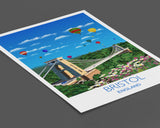 Bristol Travel Poster, Travel Print of Bristol,England, UK NQ Media Designs