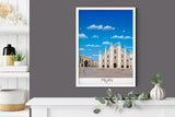 Milan Travel Poster, Travel Print of Milan, City of Milan, Italy, Italy Travel Poster NQ Media Designs
