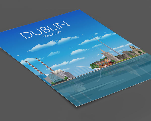 Dublin Travel Print, Dublin Poster, Dublin, Ireland, Ireland Travel Poster