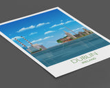 Dublin Travel Poster, Travel Print of Dublin, Dublin, Ireland NQ Media Designs