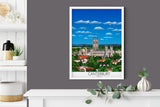 Canterbury Travel Print, Canterbury Poster, Canterbury,Kent, England, UK NQ Media Designs