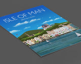 Isle of Man Travel Print, Isle of Man Poster, Isle of Man, British Isles, UK Travel Poster NQ Media Designs
