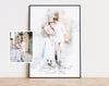 Watercolor Couple Portrait from Photo, Custom Wedding Anniversary Gift for Wife Husband Parents, Engagement Gift for Friend, Unique Wall Art NQ Media Designs