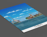 Dublin Travel Print, Dublin Poster, Dublin, Ireland, Ireland Travel Poster NQ Media Designs