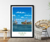 Dublin Travel Poster, Travel Print of Dublin, Dublin, Ireland NQ Media Designs