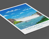 Niagara Falls Travel Poster, Travel Print of Niagara Falls, Ontario, Canada NQ Media Designs