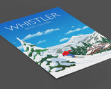 Whistler Travel Poster, Travel Print of Whistler, Whistler, British Columbia, Canada NQ Media Designs