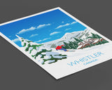Whistler Travel Poster, Travel Print of Whistler, British Columbia, Canada NQ Media Designs