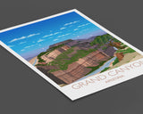 Grand Canyon Travel Poster, Travel Print of Grand Canyon, Arizona, USA NQ Media Designs