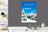 Whistler Travel Poster, Travel Print of Whistler, Whistler, British Columbia, Canada NQ Media Designs