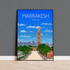 Marrakesh Travel Poster, Travel Print of Marrakesh, Marrakesh Morocco NQ Media Designs