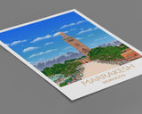 Marrakesh Travel Poster Travel Print of Marrakesh, Marrakesh, Morocco NQ Media Designs