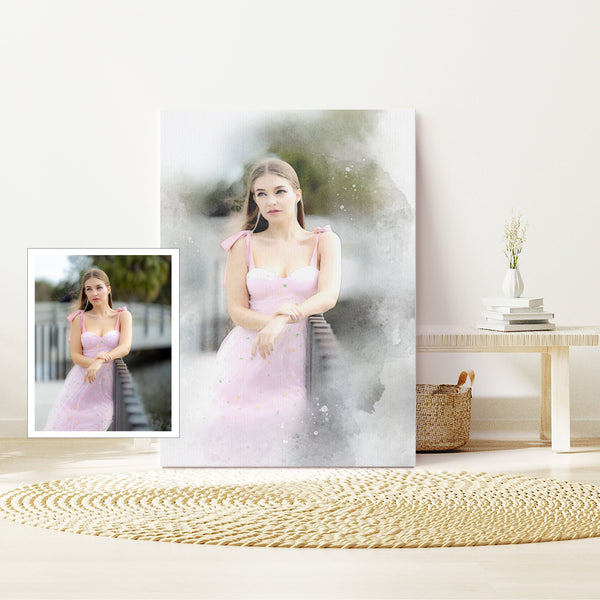 Graduation Watercolour, Portrait from Photo, Custom Gift for Daughter, Graduation gift, Gift for Parents, Gift for Son, Gift for Friend