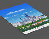Madrid Travel Poster, Travel Print of Madrid, Madrid Spain NQ Media Designs