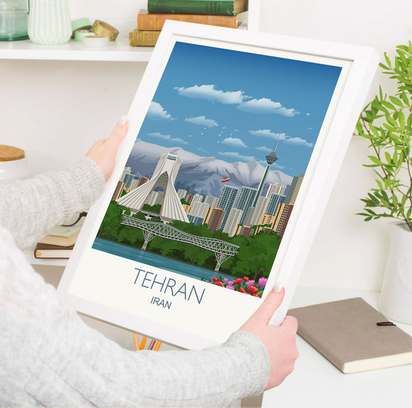 Tehran Travel Print of Tehran, Travel Poster of Tehran, Iran