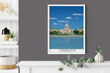 Washington Travel Print of Washington, City of Washington DC, USA, USA Travel Poster, Washington Capitol Building NQ Media Designs