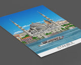 Istanbul Travel Print, Travel Poster of Istanbul, Istanbul Poster, Istanbul, Turkey, Turkey Travel Poster NQ Media Designs
