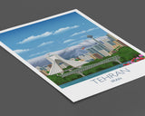 Tehran Travel Print of Tehran, Travel Poster of Tehran, Iran NQ Media Designs