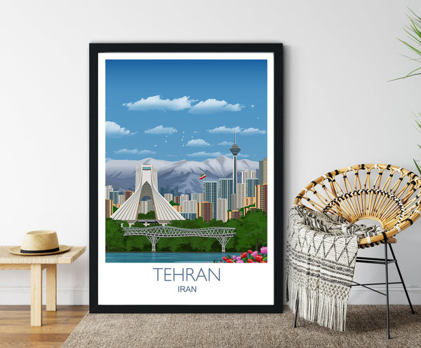 Tehran Travel Print of Tehran, Travel Poster of Tehran, Iran