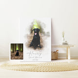Personalised Watercolour Pet Portrait, Personalised Pet print, Pet Lover Gift NQ Media Designs