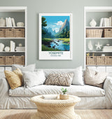 Yosemite Poster, Travel Print of Yosemite, National Park Colorado, USA, Travel Gift NQ Media Designs