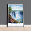 Victoria Falls Poster, Travel Print of Victoria Falls, Zimbabwe, Africa, Travel Gift